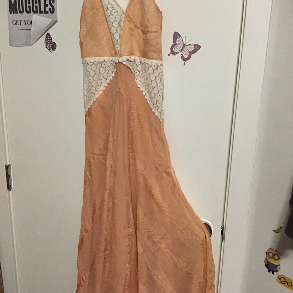 Vintage 100% silk dress
